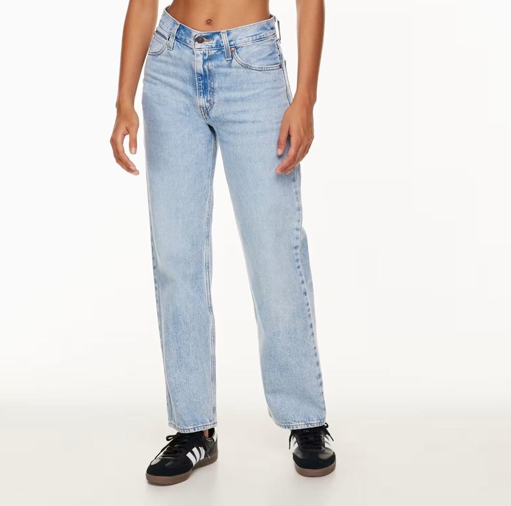 LEVI'S Dad Jeans Denim Light Wash Slouchy 100% Denim Women's 24 High Waist